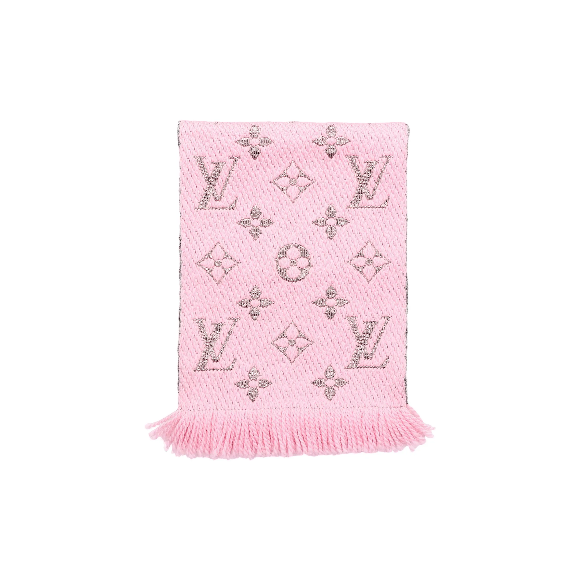 LOUIS VUITTON Wool Scarves Unisex Ballet Pink