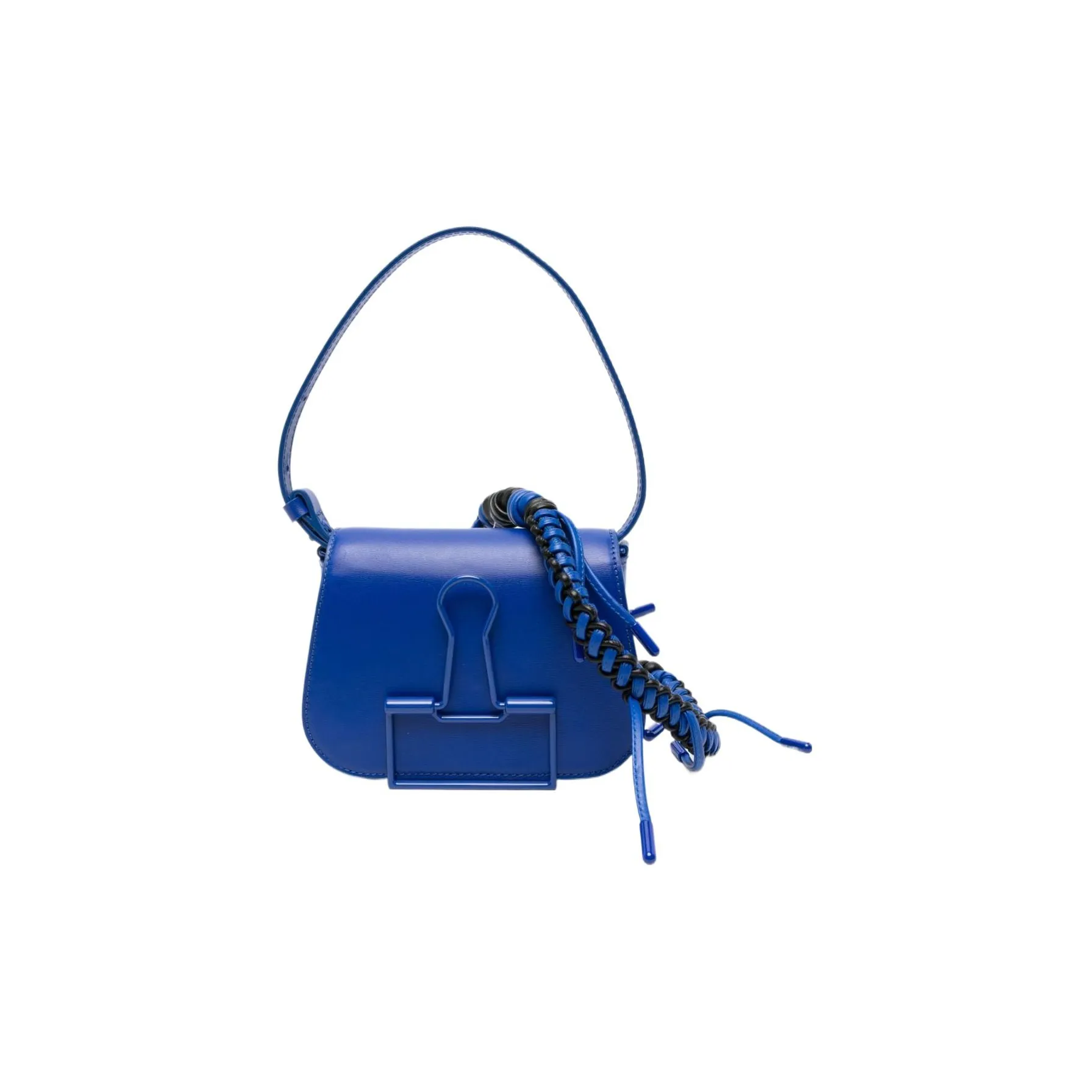 OFF WHITE Calfskin Handbag Shoulder Bag Women's Cobalt Blue