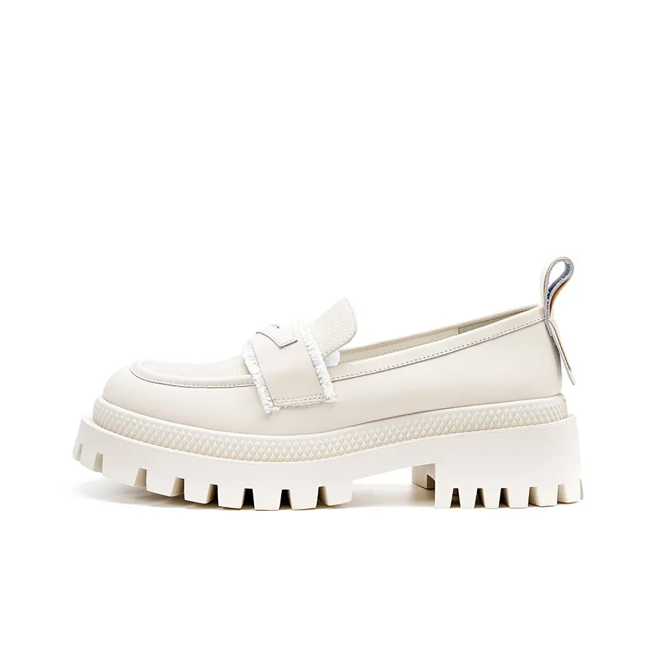 R'AZZURRO Лоферы 6 см Женские Milkshake Белый