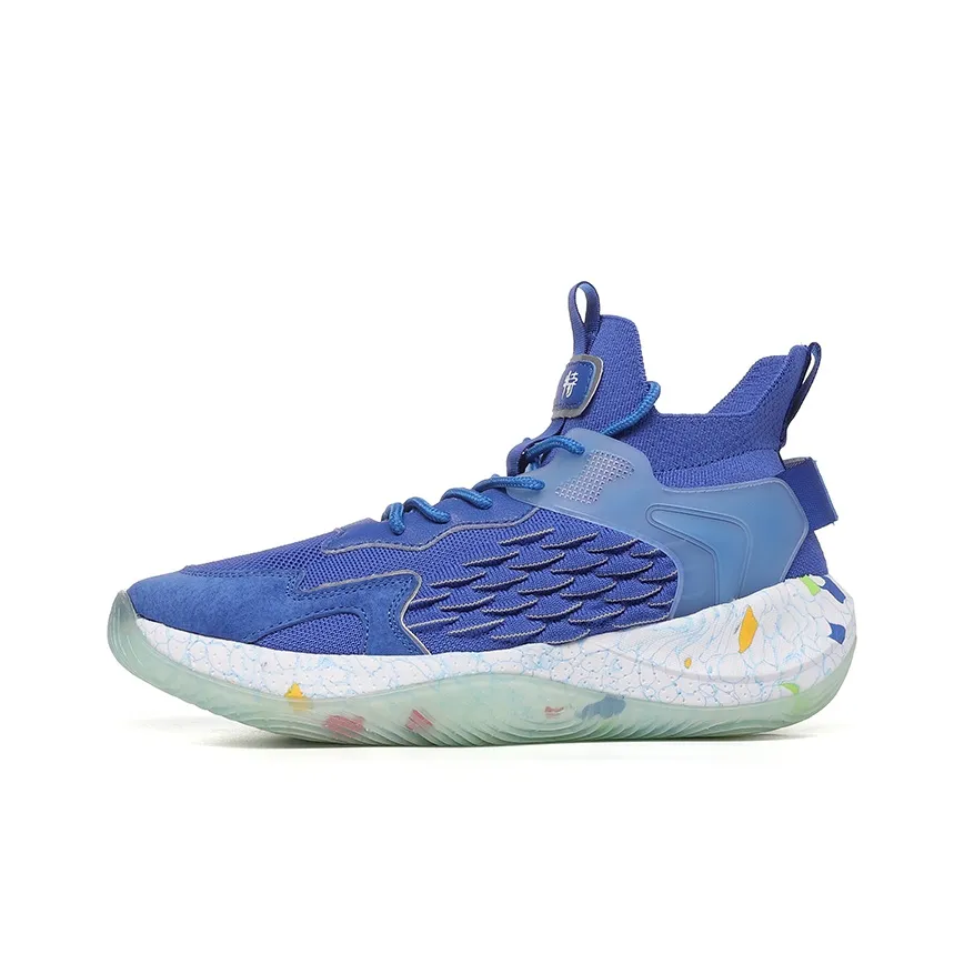 VOIT Basketball Shoes Men's High top Royal Blue