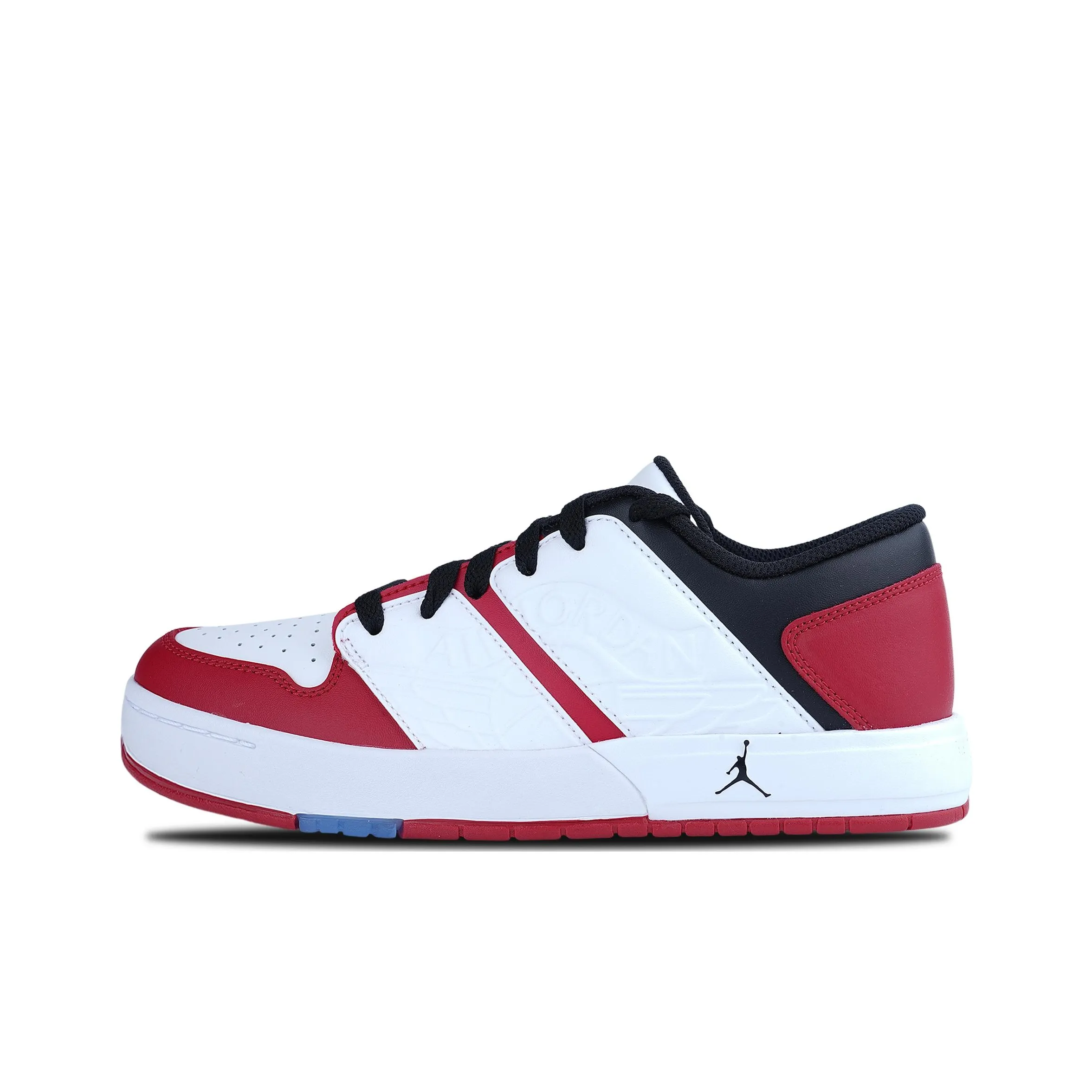 Джордан Nu Retro 1 Устойчивые к истиранию Низкие Кроссовки для скейтбординга Белый Красный