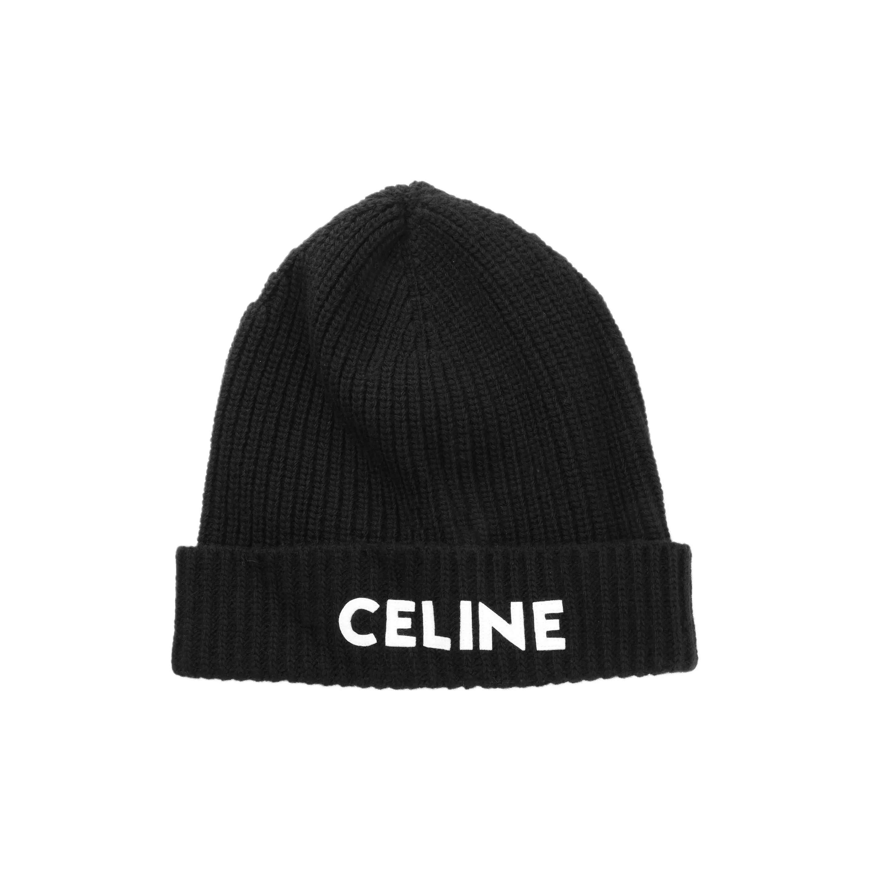 CELINE Beanie In Ribbed Wool