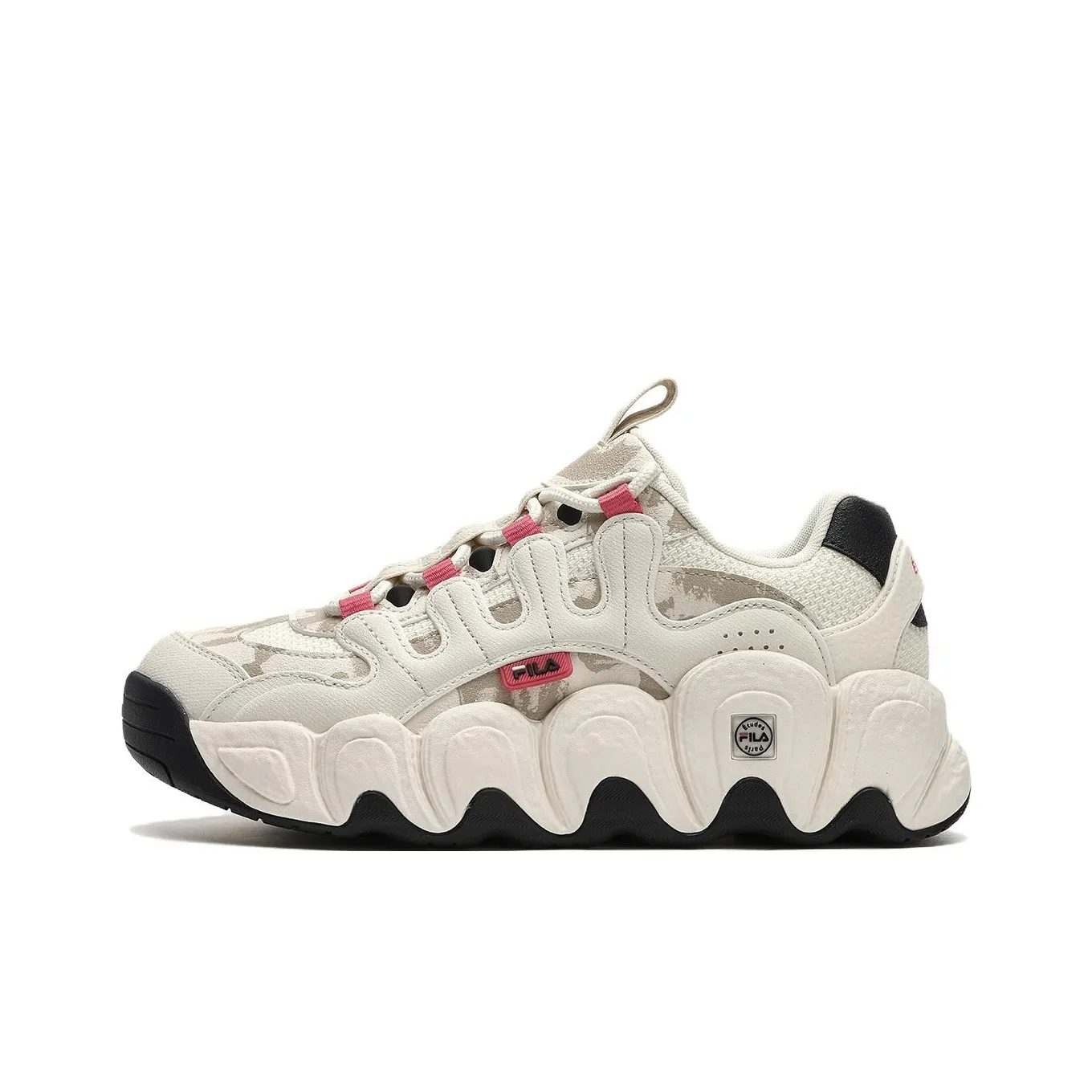 FILA Croissant ETUDES Устойчивость к истиранию Покрытие Низкий Топ Повседневная обувь Женская Бежевая