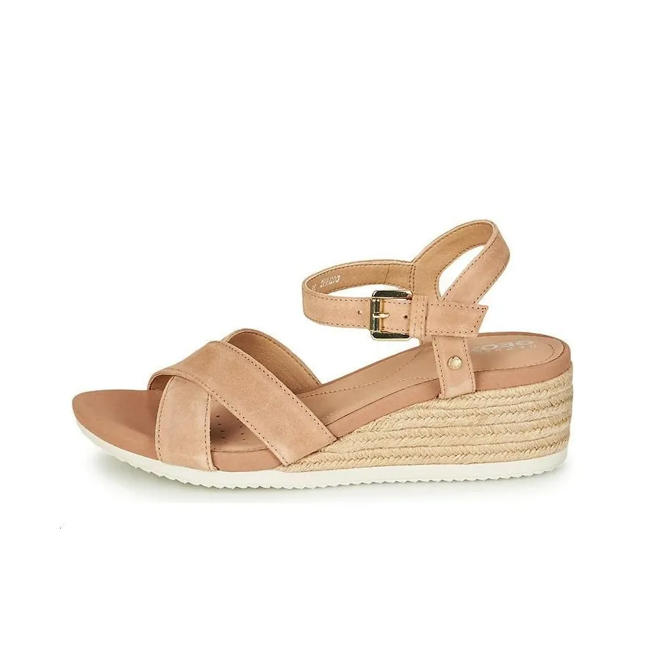 GEOX One Strap Sandals Women's Beige Brown