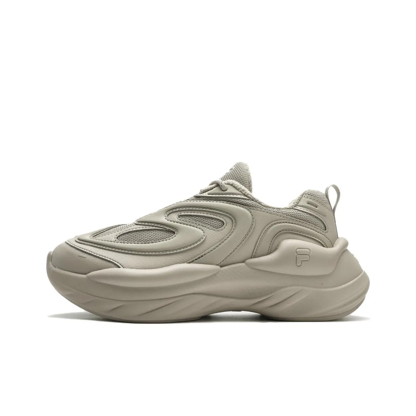 FILA FUSION BUZZARD Meteor Shoes We Аbrasion Resistant Дышащий Низкий Топ Casual Женский Перо-Серый