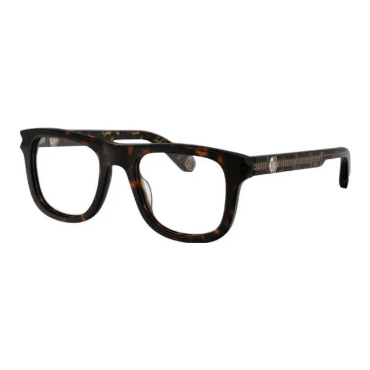 PHILIPP PLEIN Acetate Square Eyeglass Frames Men's Tortoiseshell