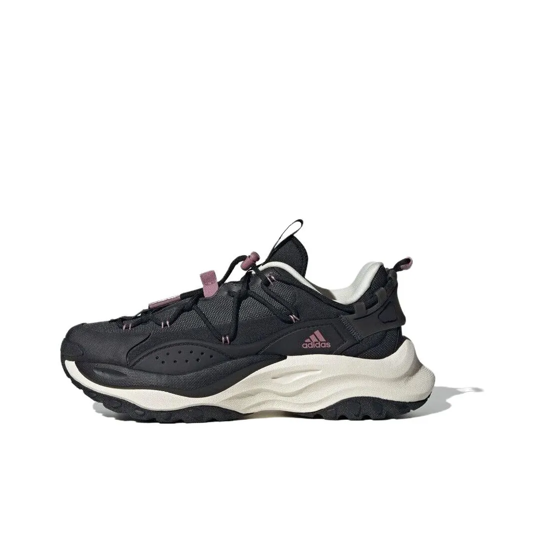 Adidas Maxxwavy Устойчивые к истиранию Низкие Кроссовки с Толстой Подошвой Женские Черные