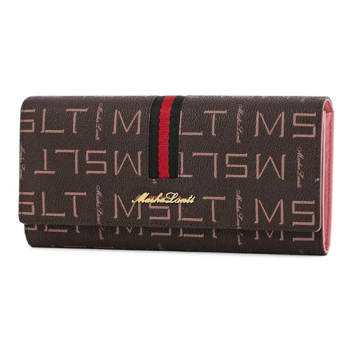 MashaLanti PVC с Микрофибра Кошелек Женские Кофе Красный Коричневый Абрикос
