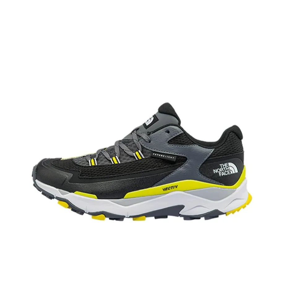 THE NORTH FACE Vectiv Durable Breathable Low Top Trekking Shoes Men's Black Yellow