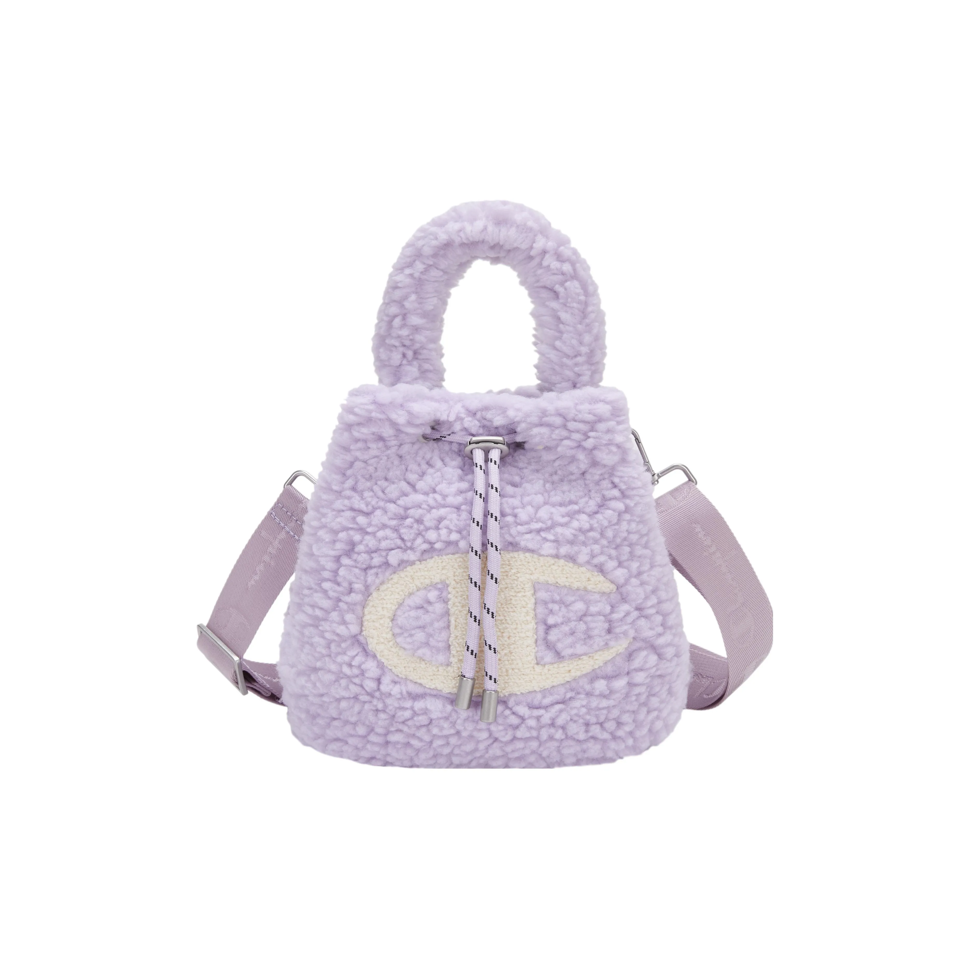 Champion Fluffy Collection Fabric Small Shoulder Bag, Bucket Bag, Shoulder Bag, Handbag Trumpets Unisex Multicolor