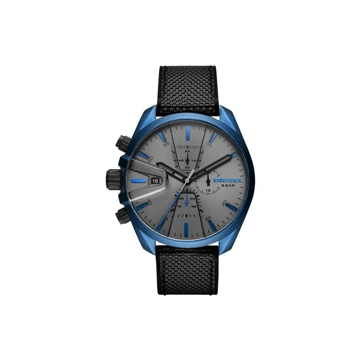 DIESEL Мужские часы Кварцевый механизм Тканевый ремешок Серый циферблат DZ4506