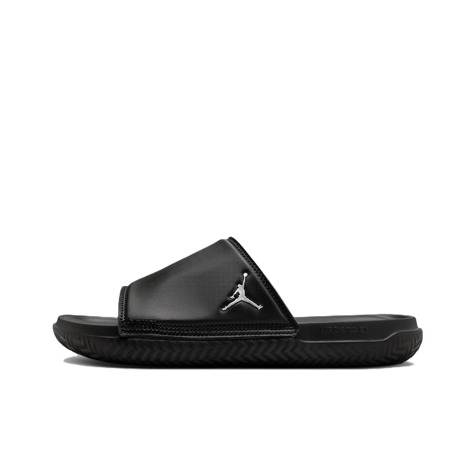 Jordan Play Slide Black Metallic Silver