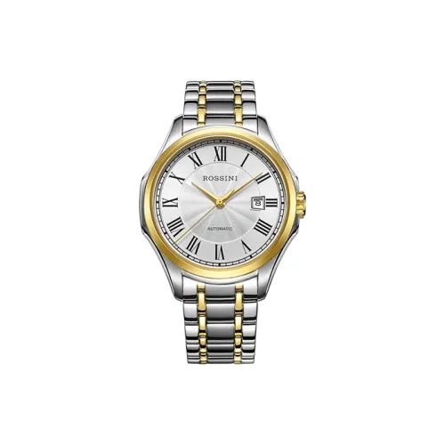 ROSSINI Автоматический Механический Movement Унисекс Коллекция Medallion Часы 43мм*43мм*10мм Серебряные