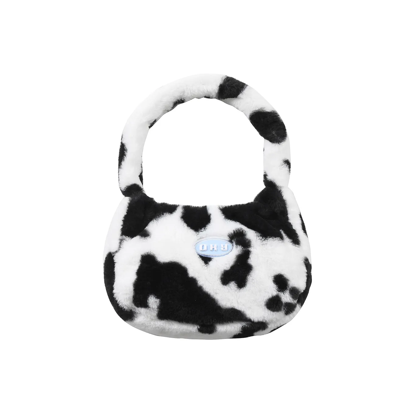 ORIGINAL X YOUTH Rabbit Fur Shoulder Bag Regular Women's Black White
