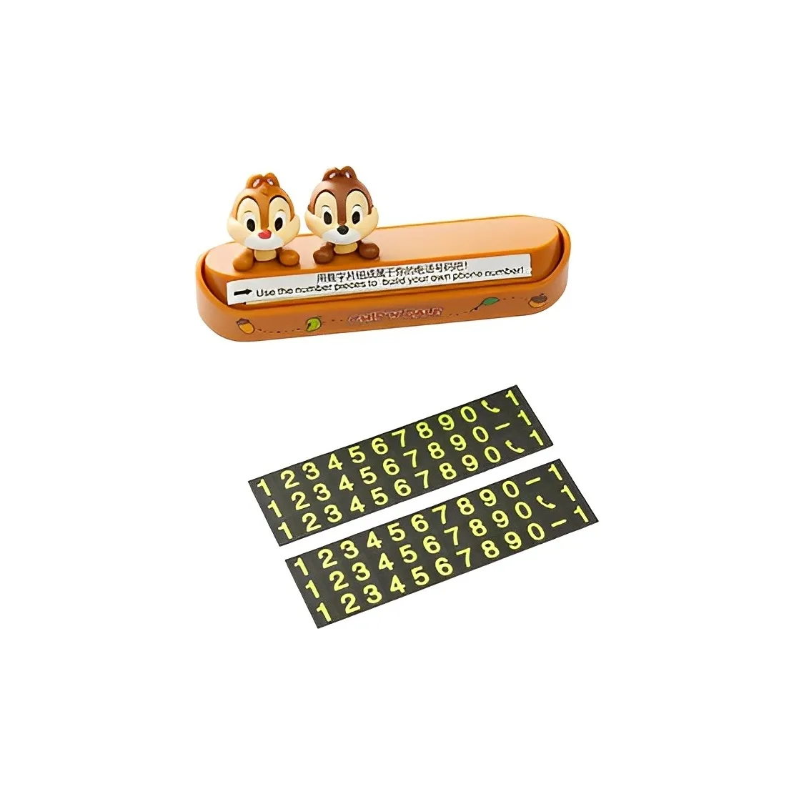 Disney Chip 'n Dale Автомобиль Mounted Collection Телефон Размер Дисплейная доска Диснеевские персонажи Мерч по IP