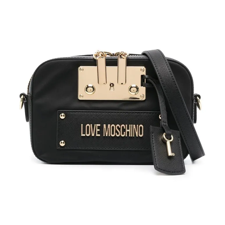 LOVE MOSCHINO Camera Bag, Shoulder Bag, Crossbody Bag Regular Women's Black
