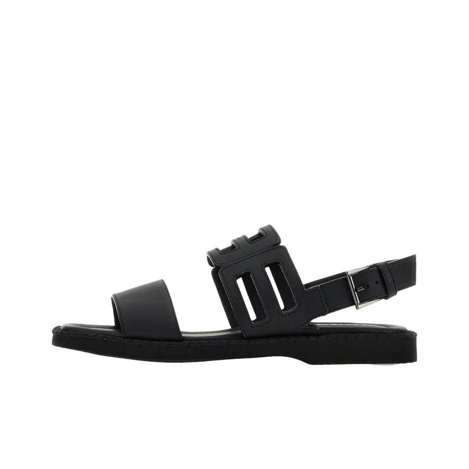 HOGAN Cut-out Leather Sandals