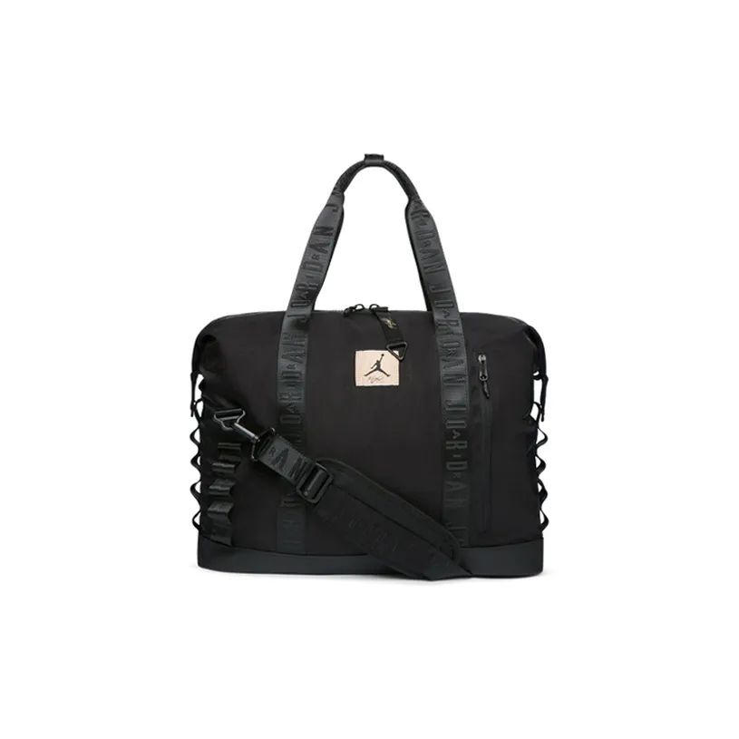 Jordan Nylon Fabric With Nylon Fabric Luggage Bag, Shoulder Bag, Tote Bag, Shopping Bag, Travel Bag Unisex Black