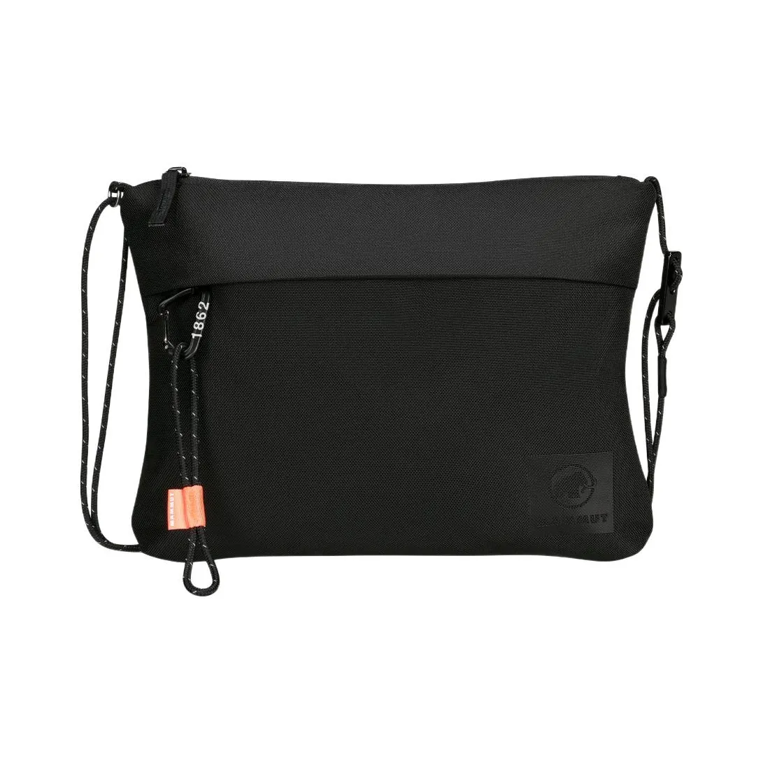 MAMMUT Crossbody Shoulder Bag Fabric Black/Khaki Unisex