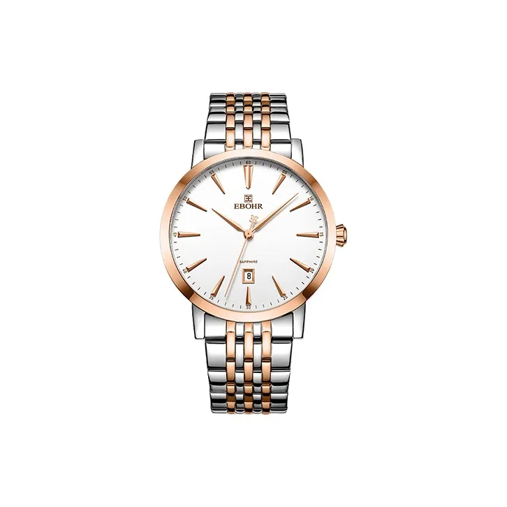 EBOHR Master Collection Master Collection Кварцевый механизм Нержавеющая сталь Ремешок Часы Унисекс Белый циферблат 50180134KA