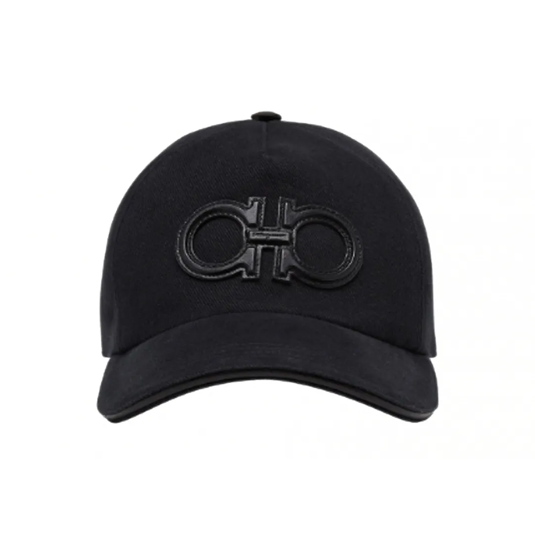 Ferragamo Leather patch Logo Cap