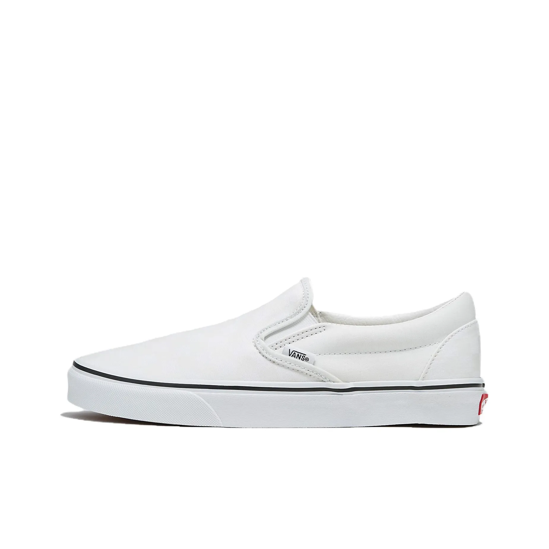 Vans Slip On Шахматный узор Легкие и Дышащие Низкие Кроссовки для скейтбординга Унисекс Белые