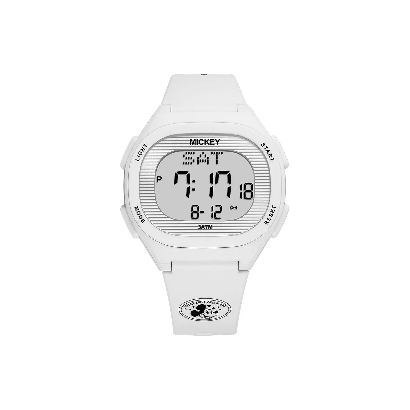 Disney Mickey Series Электронный Механизм TPU Ремешок Часы Унисекс Серый Циферблат