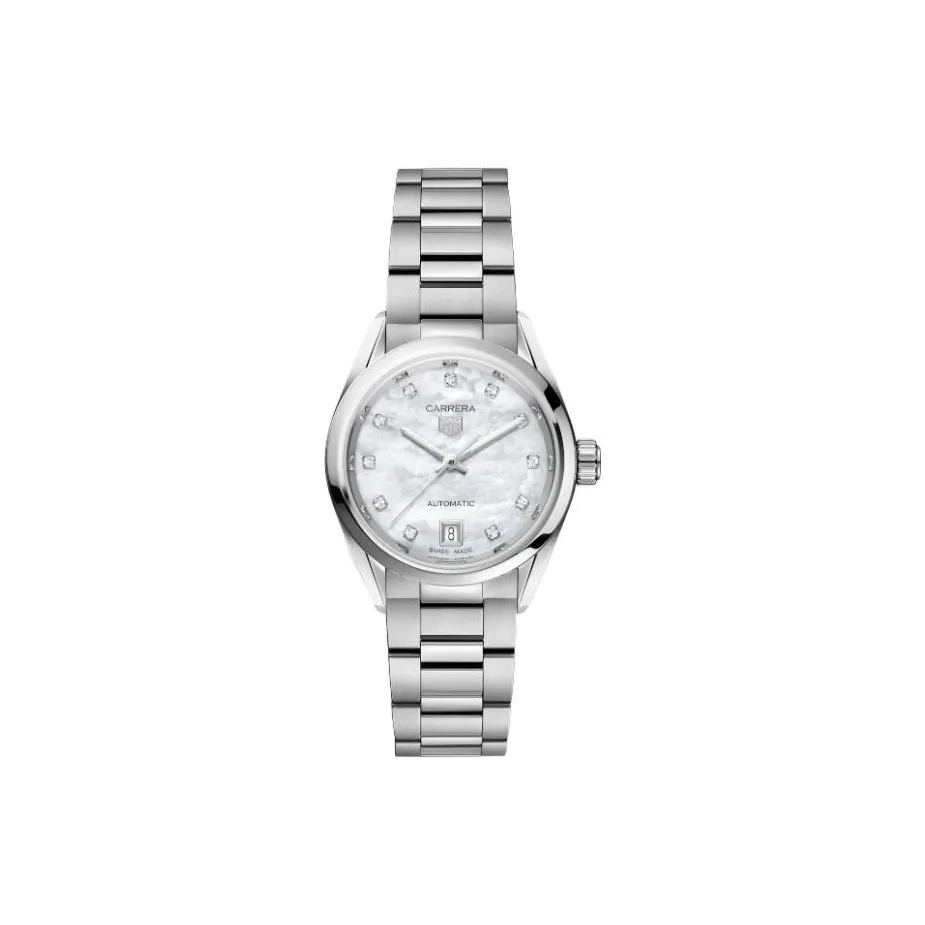 TAG HEUER Carrera Collection Automatic Mechanical Movement Men's Watch 29mm Silver Dial