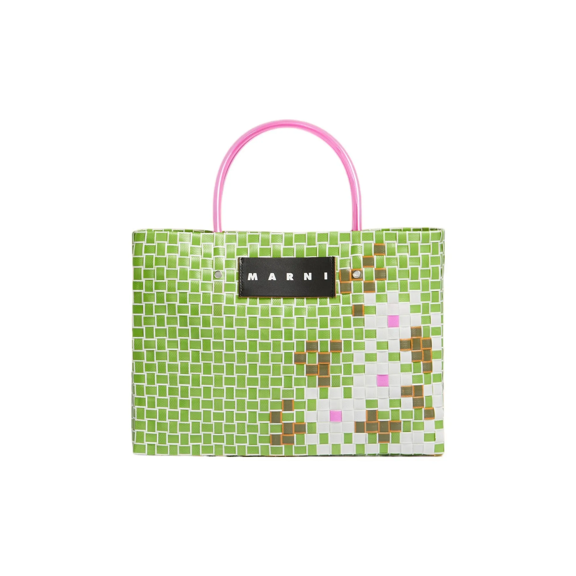 MARNI Полипропиленовая сумка Tote из коровьей кожи сумка для покупок мини-сумка женская зеленая