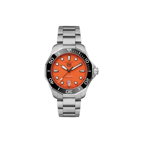 TAG HEUER Автоматический Механический Movement Мужские Часы Aquaracer Collection 43 мм Апельсиновые