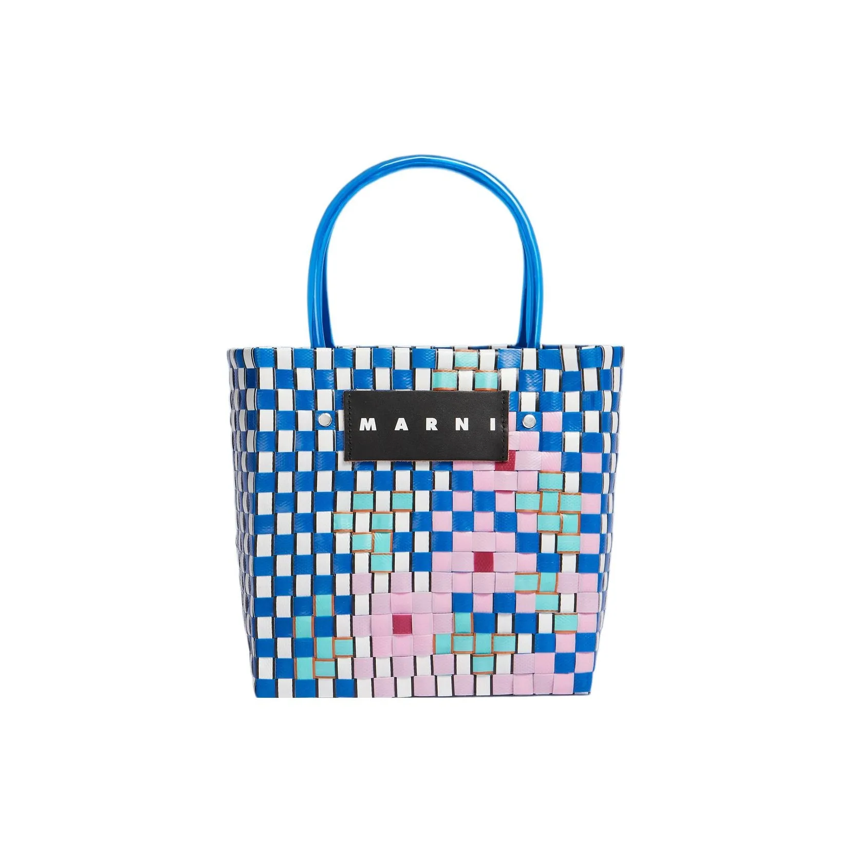 MARNI Полипропиленовая сумка-тоут сумка для покупок мини-сумка женская синяя