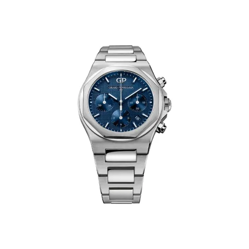 GP Автоматический Механический Movement Мужские Часы Laurel Series 42 мм Синие