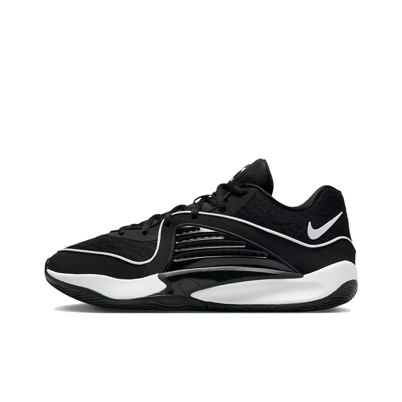 Nike KD 16 TB противоскользящие низкие баскетбольные кроссовки унисекс черно-белые