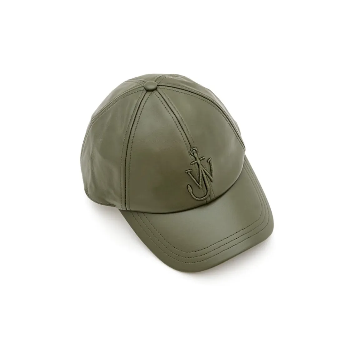 JW Anderson Кожа Кепки Женские Зеленые