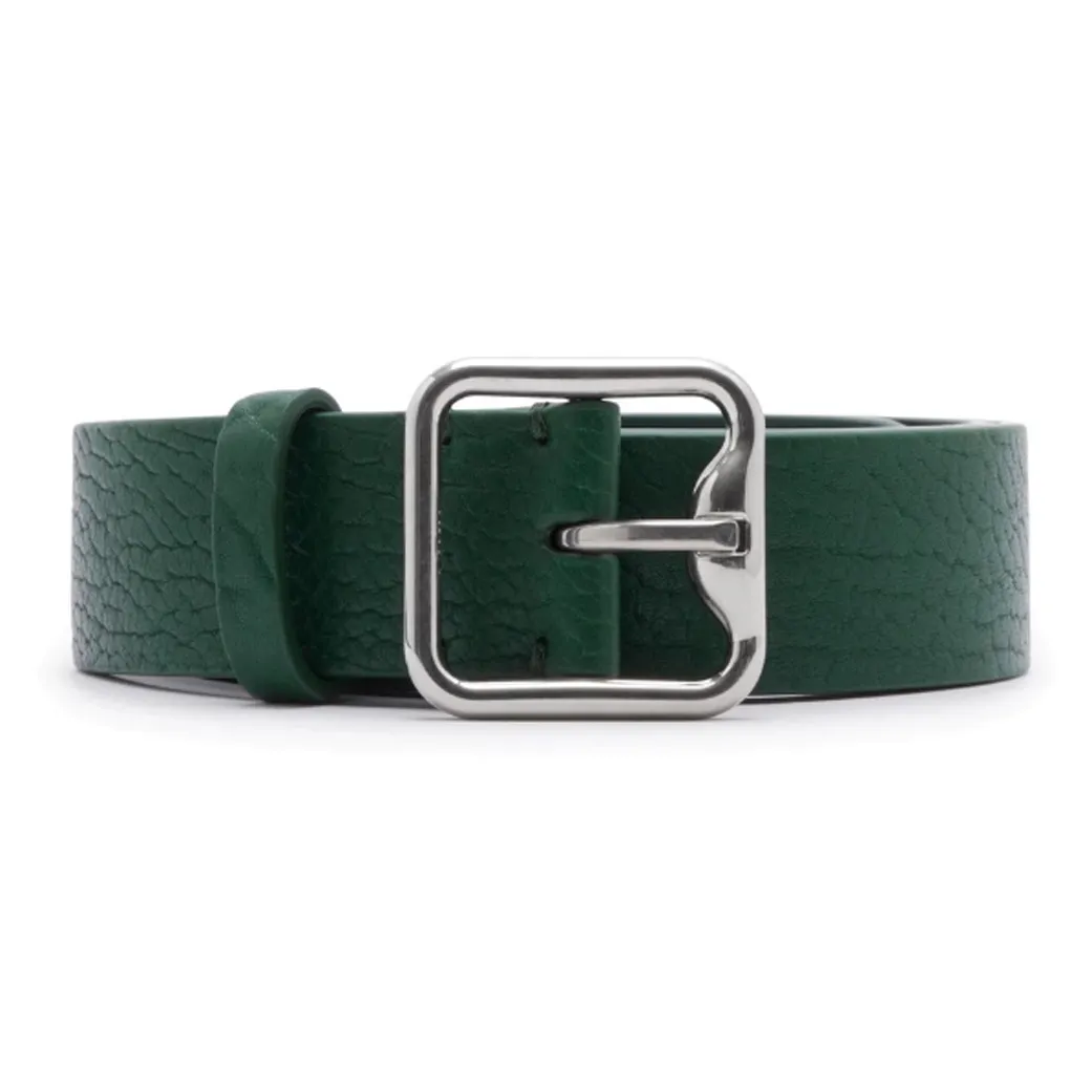 Burberry B-образная пряжка шпилька кожаные ремни мужской зеленый ширина 3,5 см