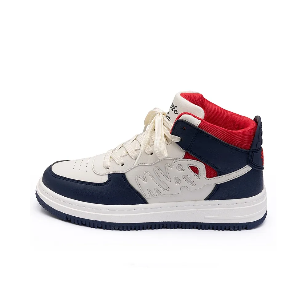 Seattle Palm High Топ Скейтборд Кроссовки Унисекс Бежево-Синий