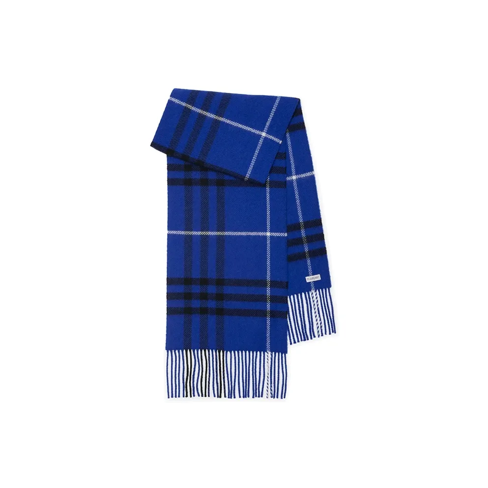 Burberry Вязаные шарфы Женские Blue
