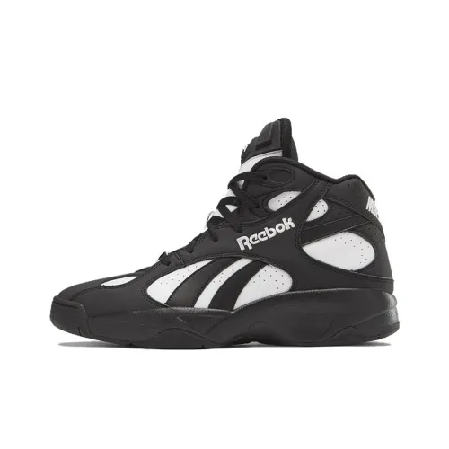 reebok The Pump Винтажные баскетбольные кроссовки MID Топ Черно-белая панда Унисекс