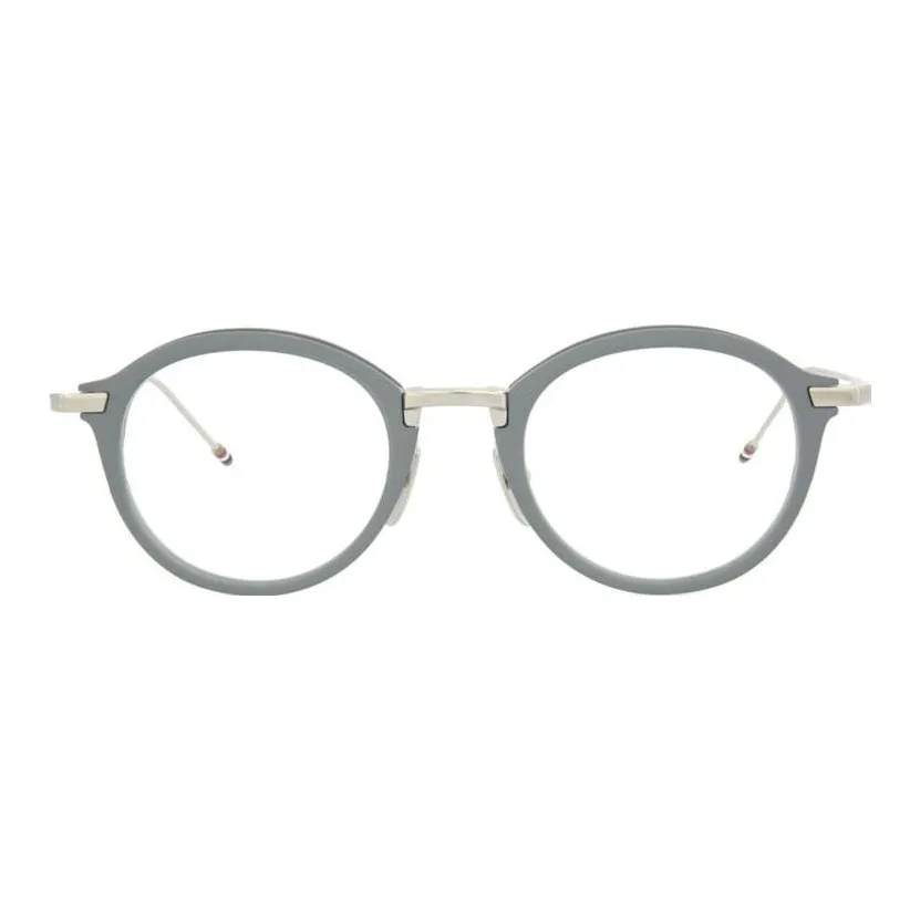 THOM BROWNE· Metal Round Eyeglass Frames Unisex Gray