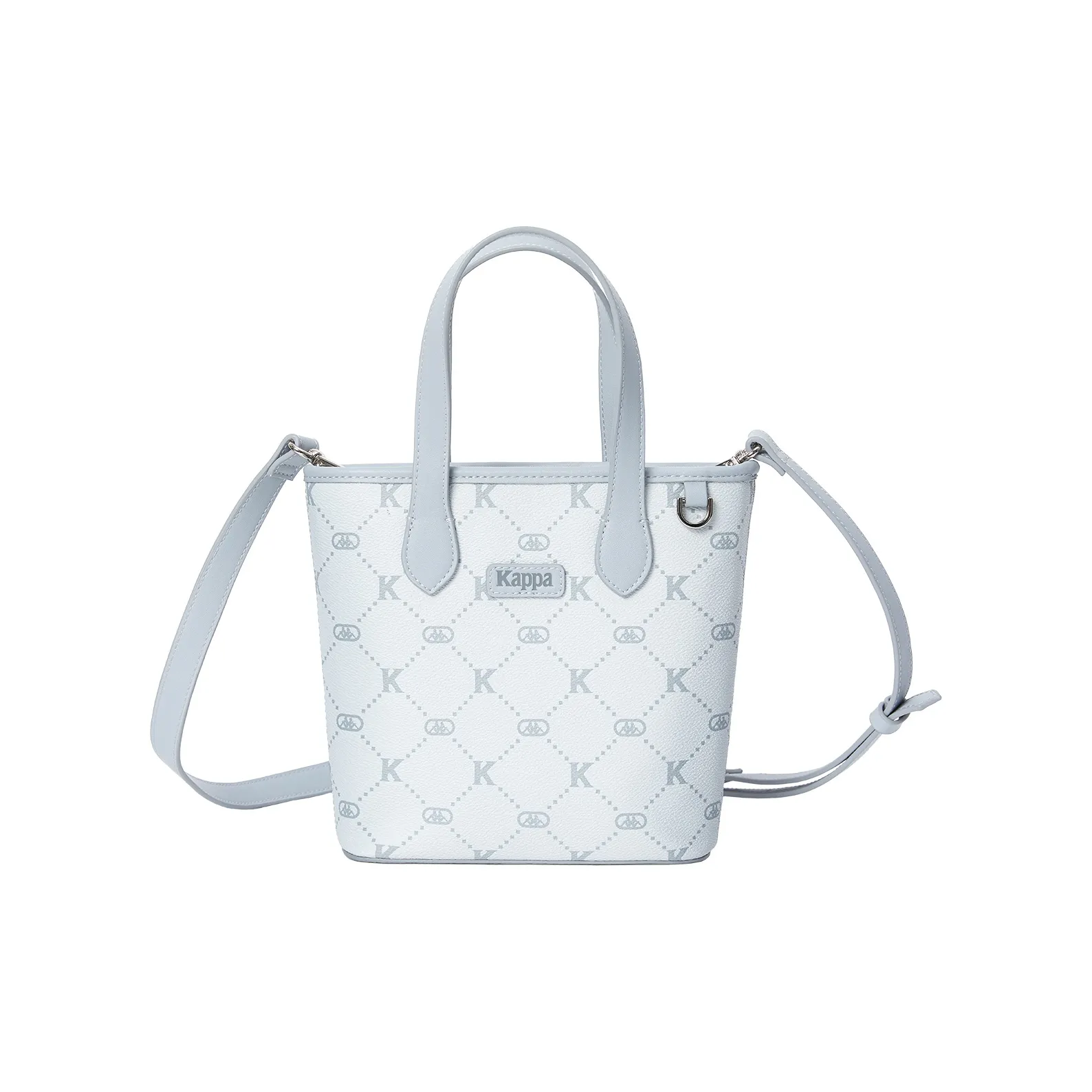 Kappa Matte Leather Basket Bag Tote Shoulder Bag, Crossbody Bag, Handbag Regular Women's Sea Salt Mint Gray