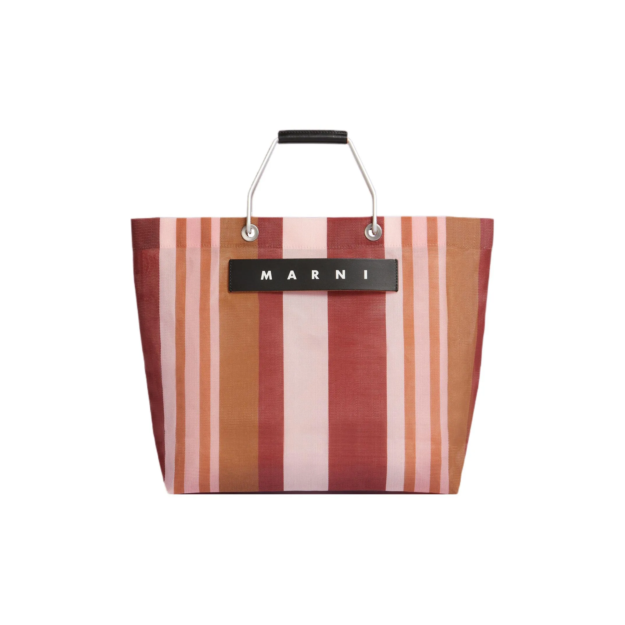 Marni Полиэтилен Тоут Сумка Сумка для покупок Сумка Обычная Женская Красная Многоцветная