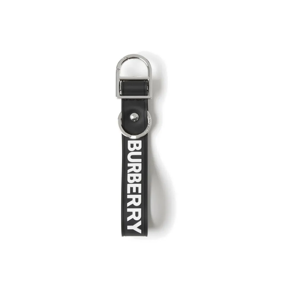 Burberry Silicone Keychains Men's Black