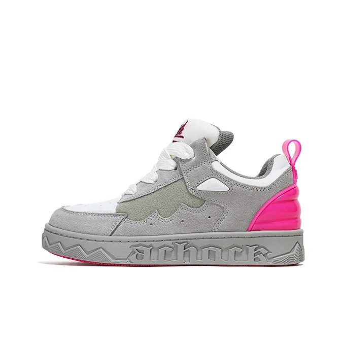 A Chock Dopamine Dressing Collection Low Top Skateboard Shoes Unisex Cameo Brown Gray