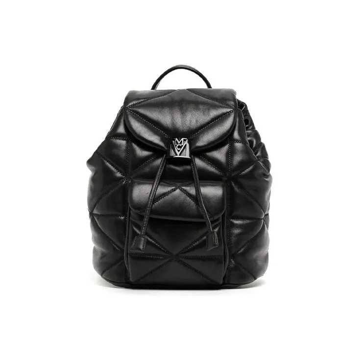 MCM Lambskin Backpack Mini Women's Black
