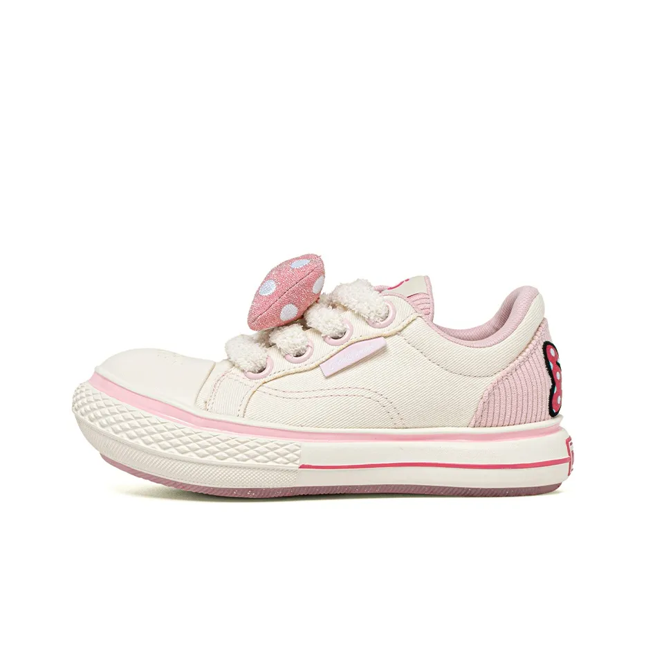 Disney x OLD ORDER Chunky Shoes Low Top Canvas Shoes Unisex Pink White