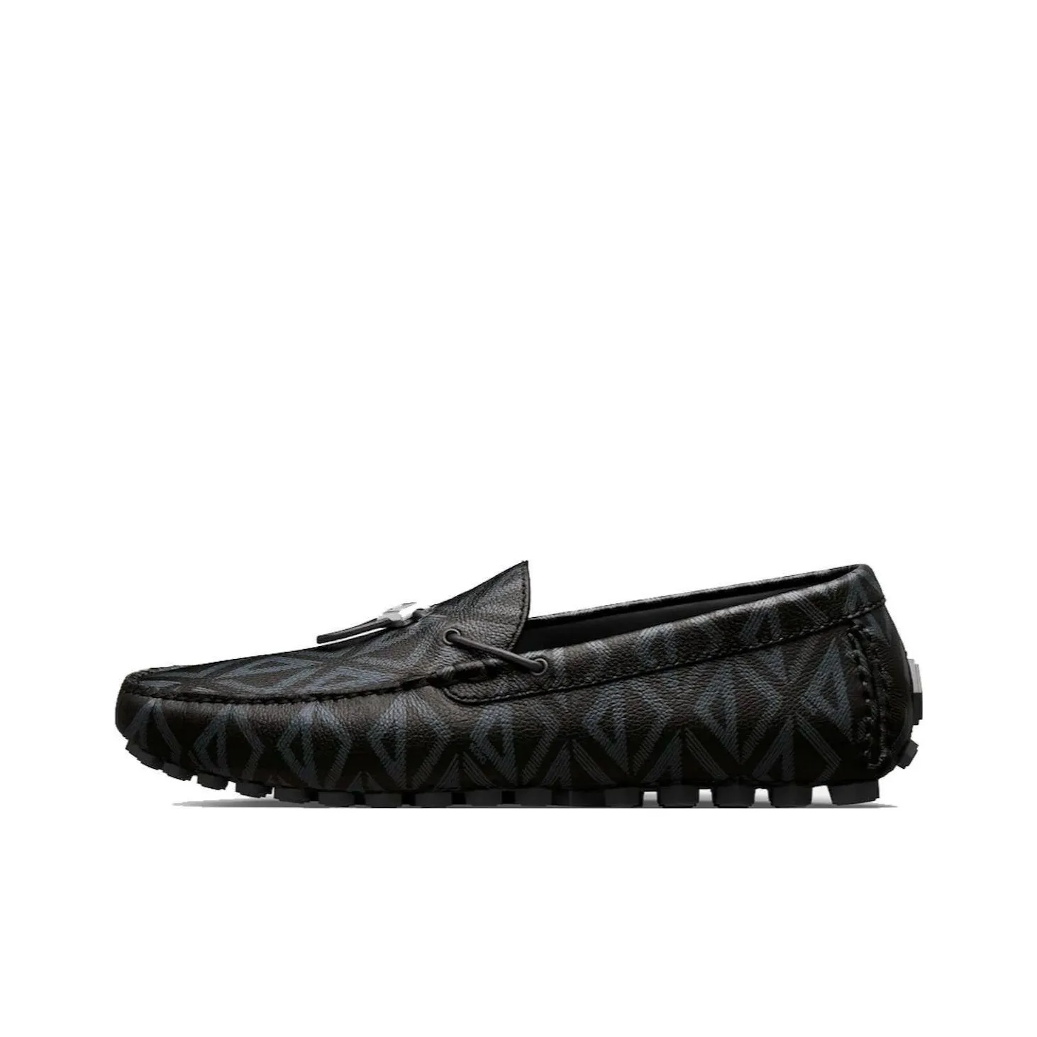 DIOR Mocassin Black Cd Diamond Leather