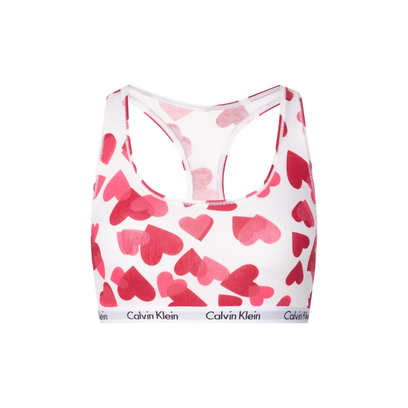 CALVIN KLEIN Bra Women's White Peach Heart Color