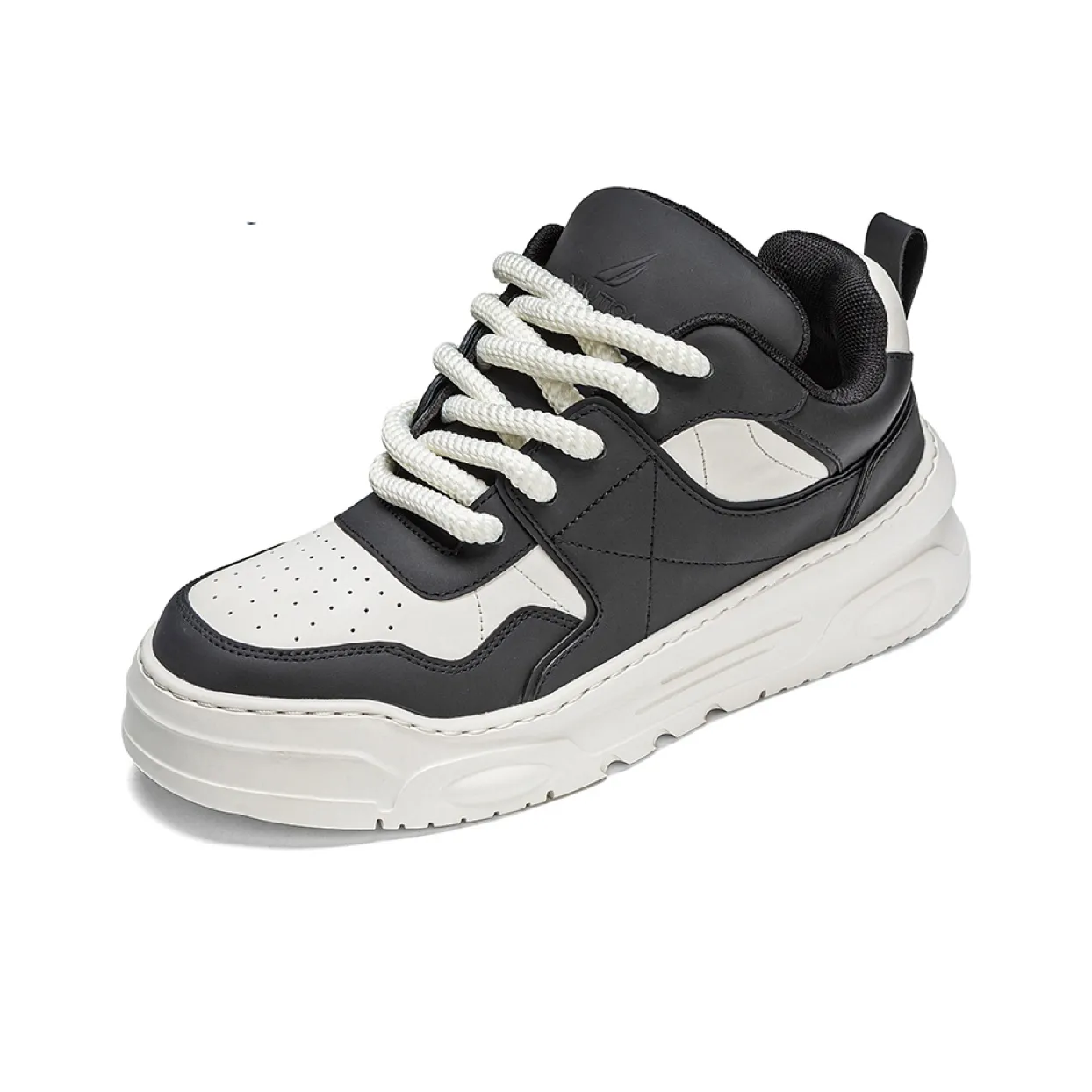 NAUTICA Износостойкий Дышащий Отводящий влагу Рекомендуемый для увеличения высоты Низкий Топ Повседневная обувь Мужской Черный Белый