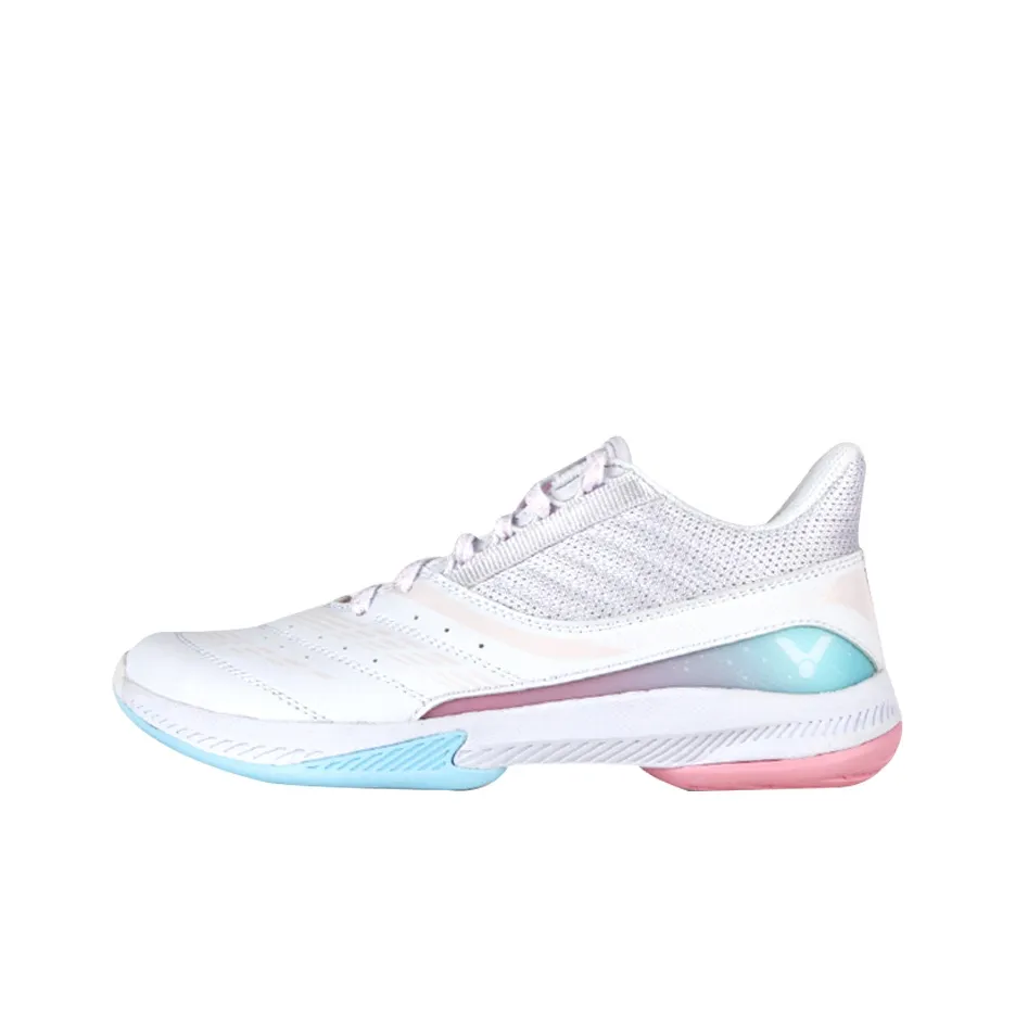Victor Амортизация Износостойкая Низкая Обувь для Бадминтона Унисекс Белая