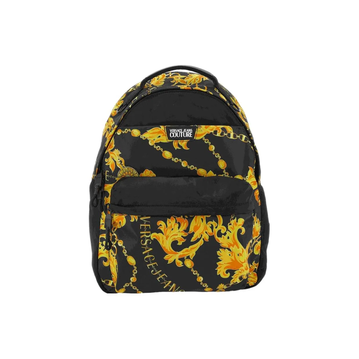 VERSACE JEANS COUTURE Polyester Backpack Men's Black & Gold
